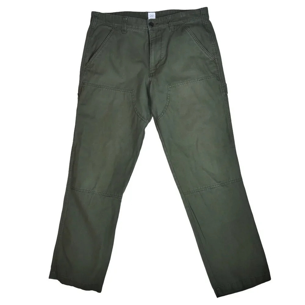 GAP Men's Cargo Pants - Olive Green